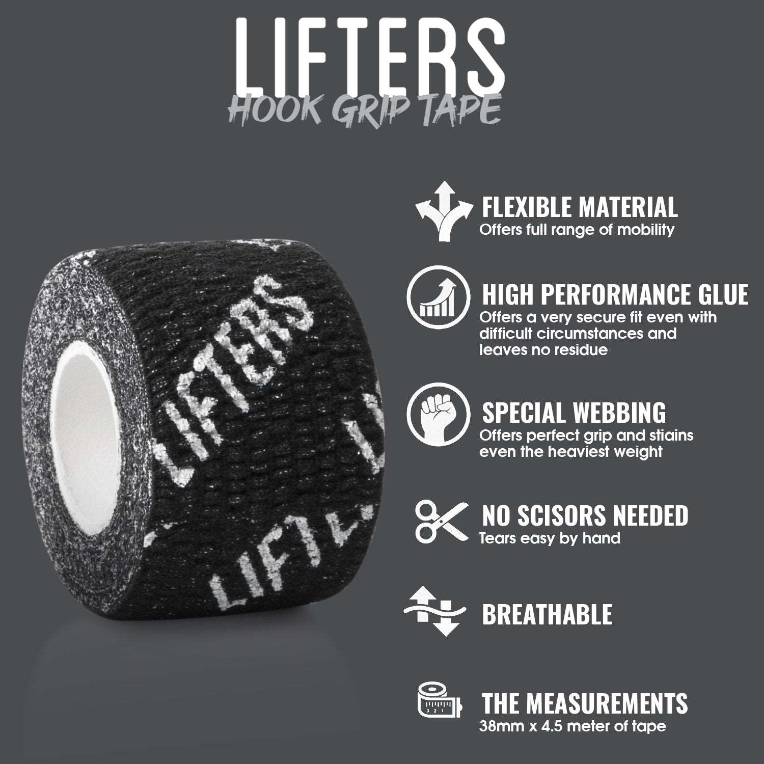 Lifters Tape Set: Lifters Tape x Lift More Lifters Wear 